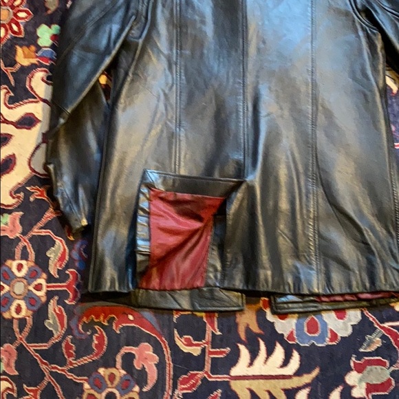 Vintage thinsulate lined lamb skin jacket w L - Picture 11 of 12